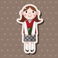 student cartoon theme elements vector eps N121