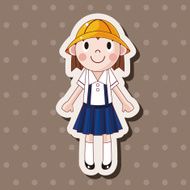 student cartoon theme elements vector eps N123