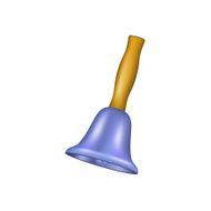 Bell with wooden handle