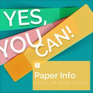 Flat design square banner with slogan N61