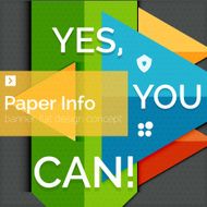 Flat design square banner with slogan N62