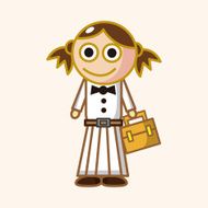 student cartoon theme elements vector eps N125