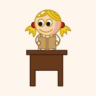 student cartoon theme elements vector eps N126