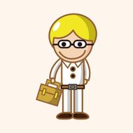 student cartoon theme elements vector eps N127
