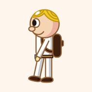 student cartoon theme elements vector eps N128