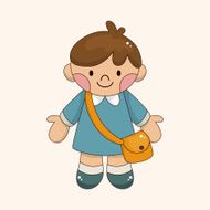 student cartoon theme elements vector eps N133