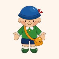 student cartoon theme elements vector eps N141