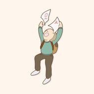 student cartoon theme elements N251