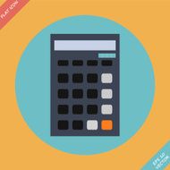 Calculator icon - vector illustration Flat design