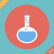 Laboratory glass - vector illustration