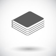 Book Single flat icon N4
