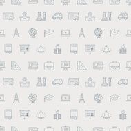 School line icon pattern set N3