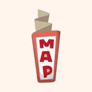Travel equipment map theme elements N3