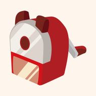 Pencil sharpeners theme elements N6