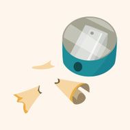 Pencil sharpeners theme elements N7