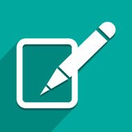 Write icon great for any use Vector EPS10