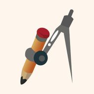Stationery compasses theme elements N14