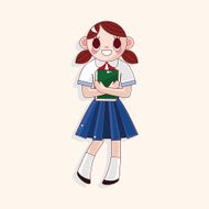 student cartoon theme elements N298