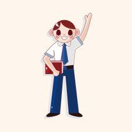 student cartoon theme elements N302