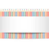 Row of color pencils