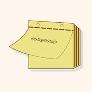 stationary note theme elements vector eps N17