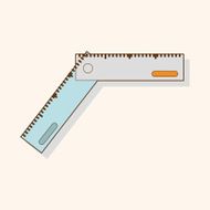 stationary ruler theme elements vector eps N15