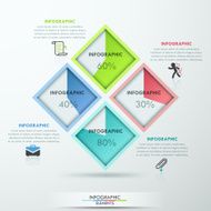 Modern infographics options banner N112