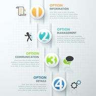 Modern infographics options banner N114