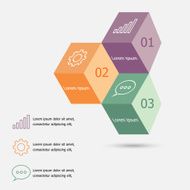 Design 3D box infographic template
