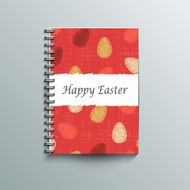Notepad template with Easter background N2