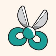 stationary scissors theme elements vector eps N14