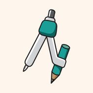 stationary compass theme elements vector eps N21