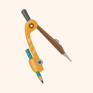 stationary compass theme elements vector eps N22