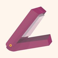 stationary stapler theme elements vector eps N18