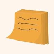 stationary note theme elements vector eps N19