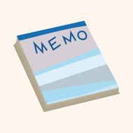 stationary note theme elements vector eps N20