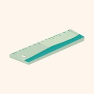 stationary ruler theme elements vector eps N16