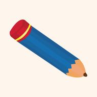 stationery pencil theme elements vector eps N15