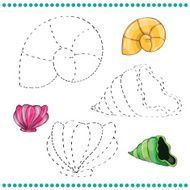 Connect the dots and coloring page - sea N2