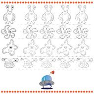 Connect the dots number of images - exercise for kids N7