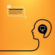 Presentation billboard sign icon PPT symbol N3