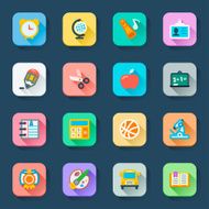 School flat icons N5