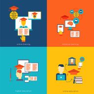 Online education flat
