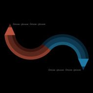 Creative design in shape pencil - variation 6