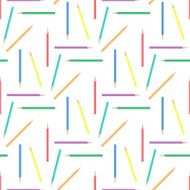 Abstract rainbow pensils seamless background