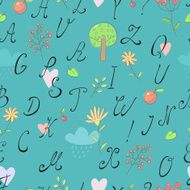 Alphabet background N4