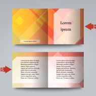 Brochure template with abstract background N5