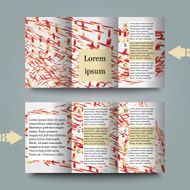 Brochure template with abstract background N6