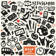 school education doodles set N2