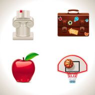 school icon set N13